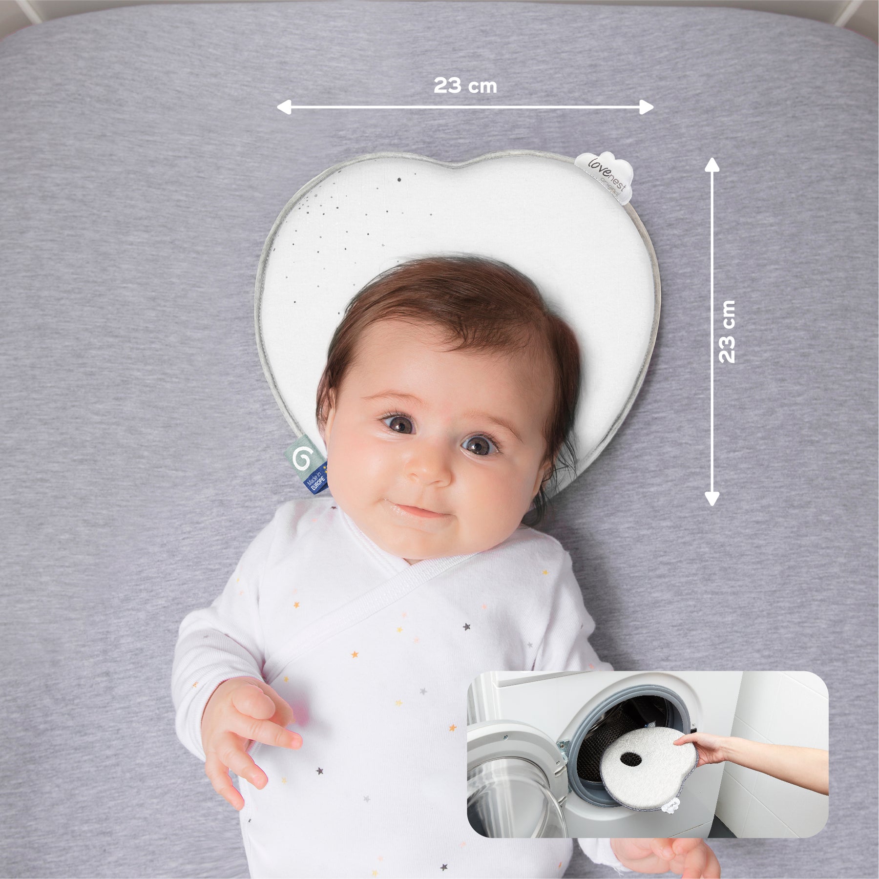 Lovenest: Protector de cabeza ergonómico color Blanco - Babymoov