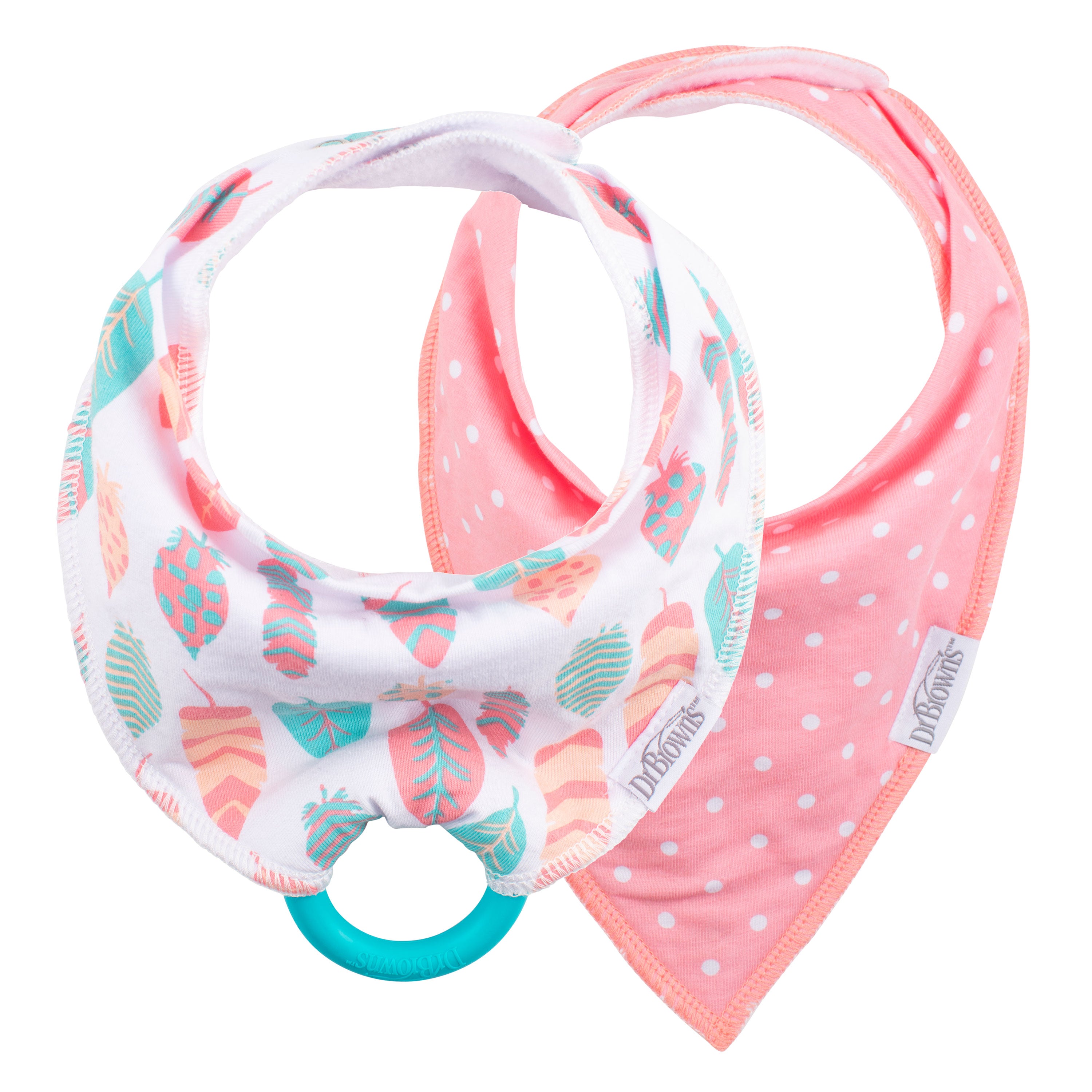 AC151_Bandana_Bib_with_Teether_2-Pack_Feathers_Dots_Turquoise_Teether_2.jpg