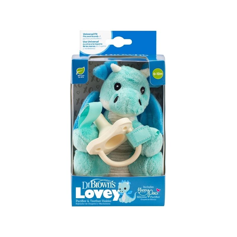 Lovey Sujetador de Chupones - Dragon Azul