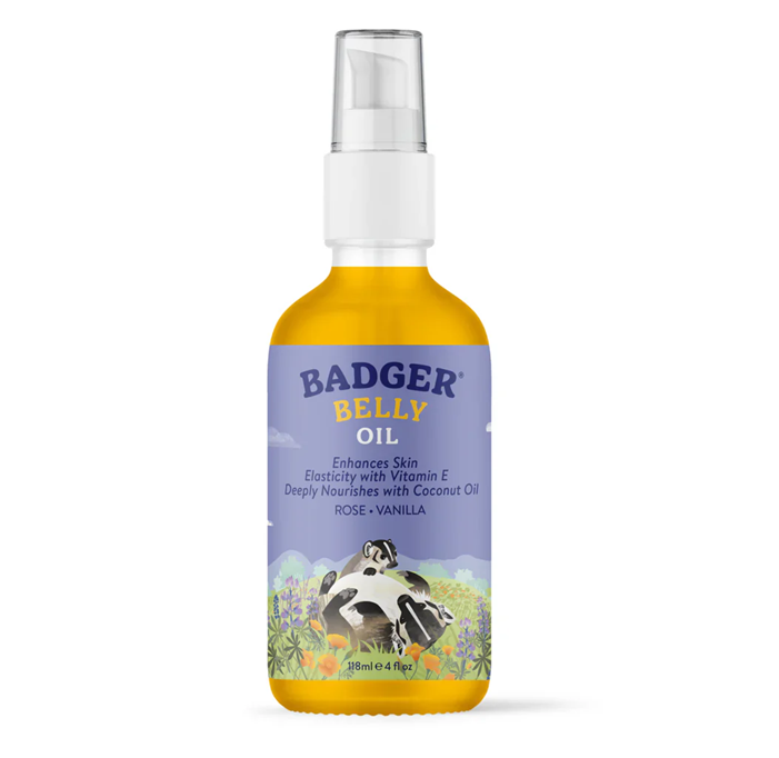 Aceite Orgánico Anti estrias 118ml - BELLY OIL BADGER 4 OZ