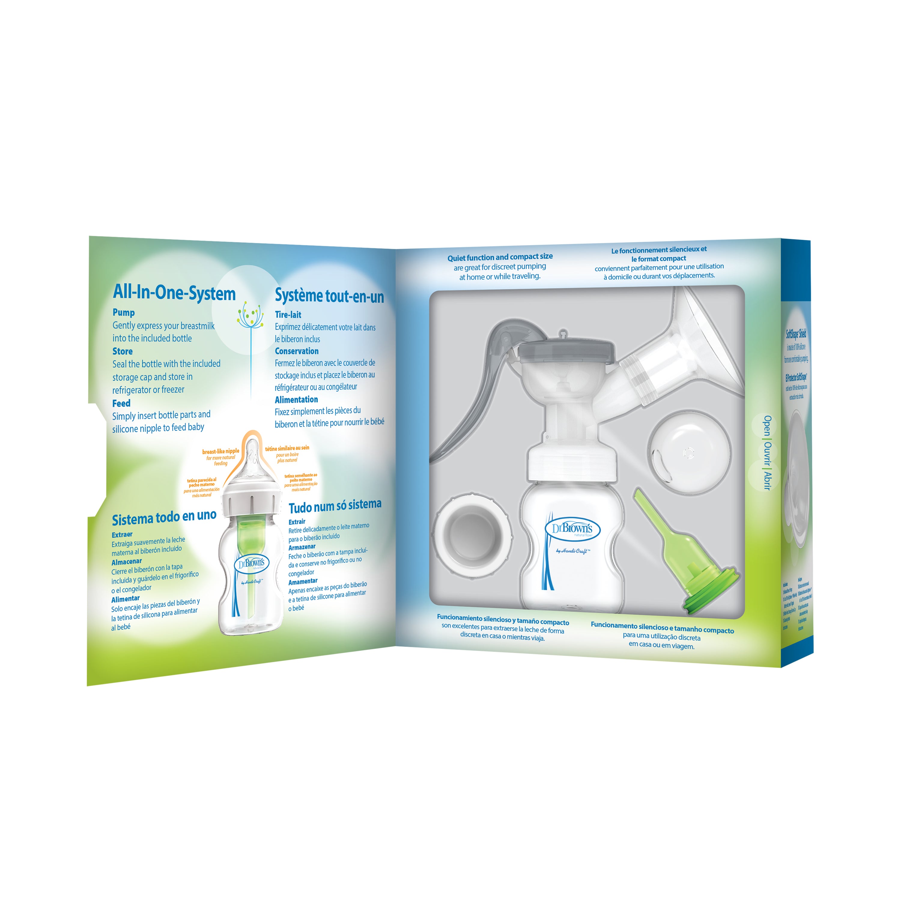 Extractor Manual de Leche con Bib Boc Ancha 5onz