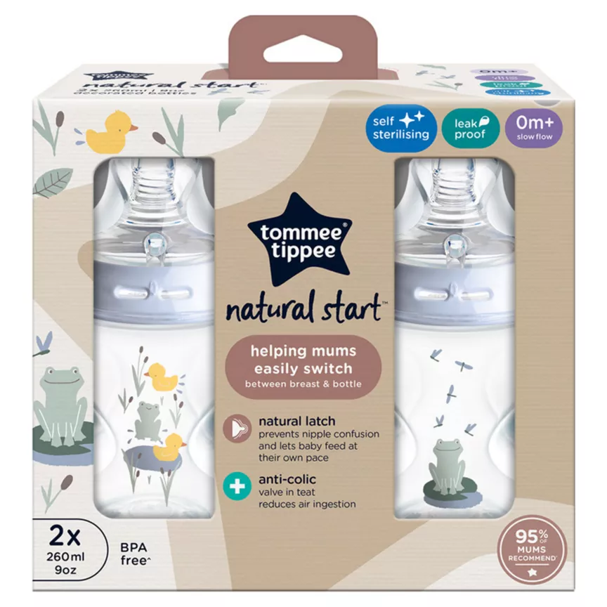 Biberón Natural Start 9 Oz - 2 unidades