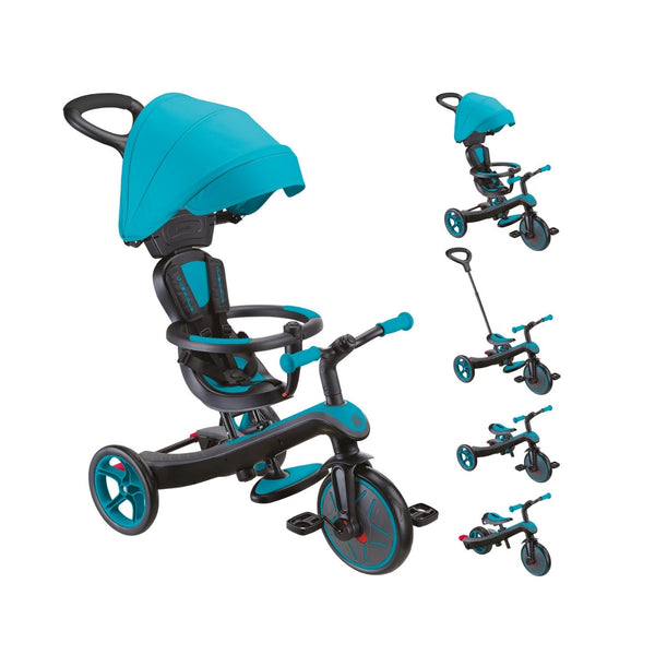 Triciclo 4 en 1 Explorer Trike Celeste V2