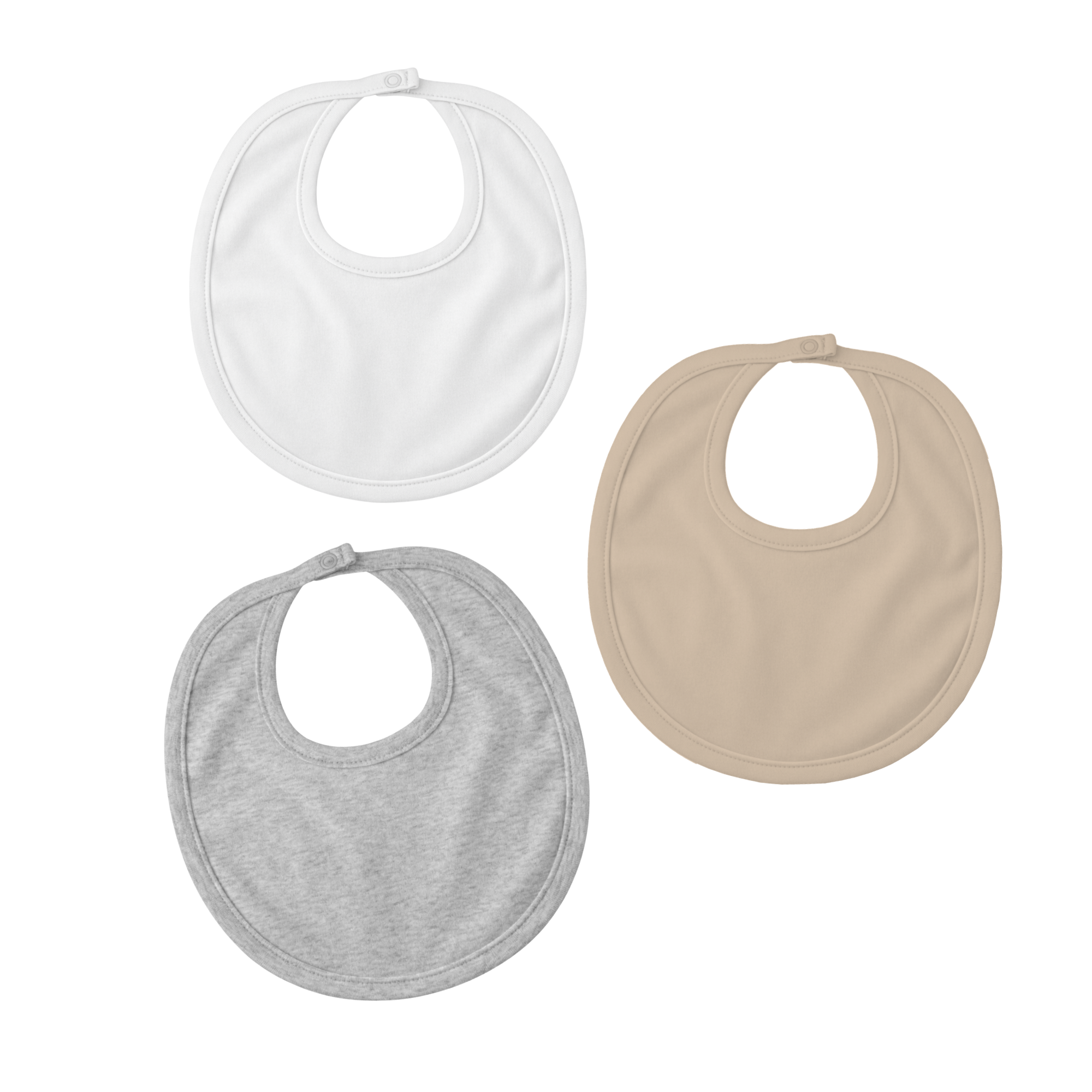 Pack 3 Baberos Básicos (colores a escoger)
