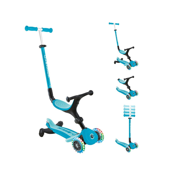 Scooter Go Up Active Lights 360 Celeste