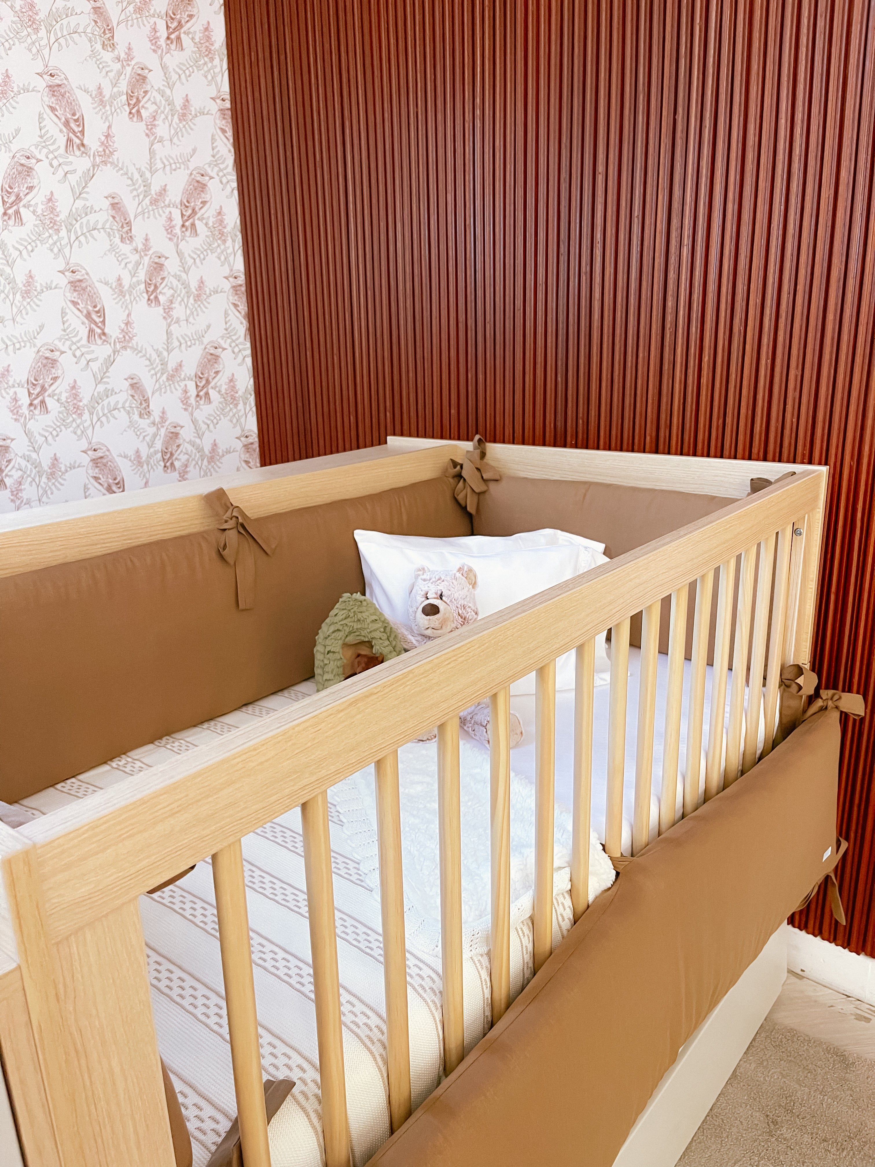 Protector de Cuna Lino Camel
