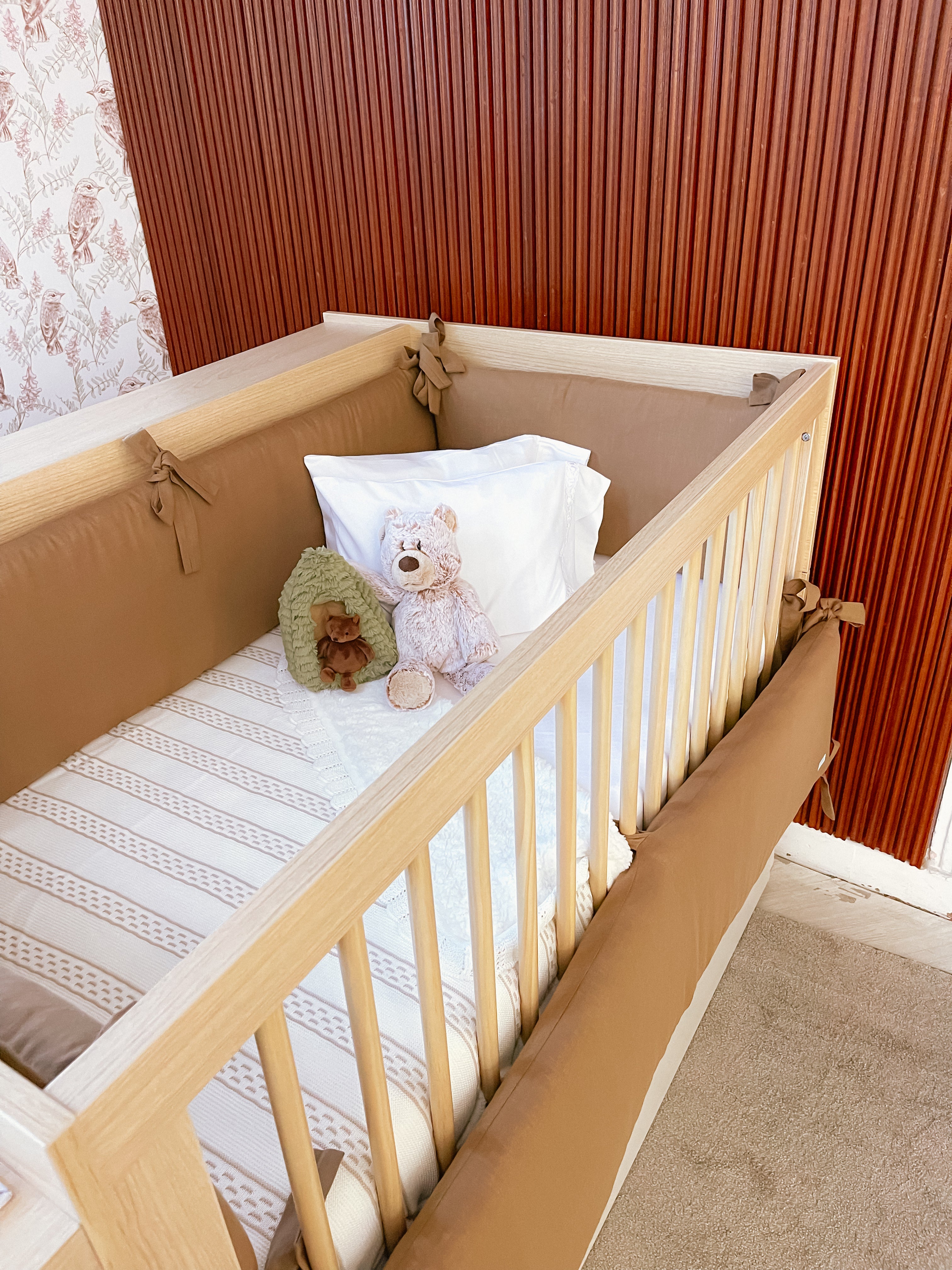 Protector de Cuna Lino Camel