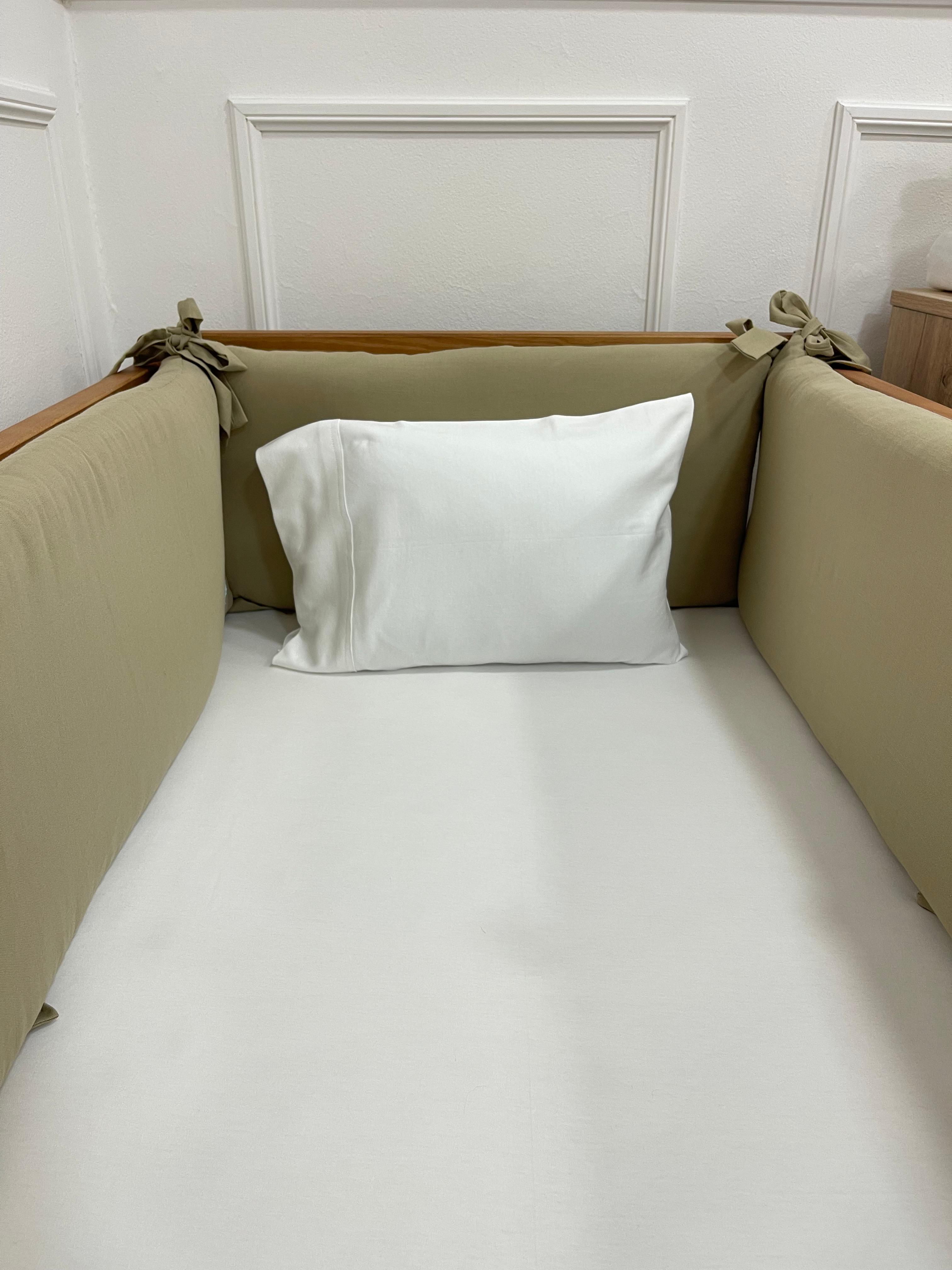 Protector de Cuna Lino Beige