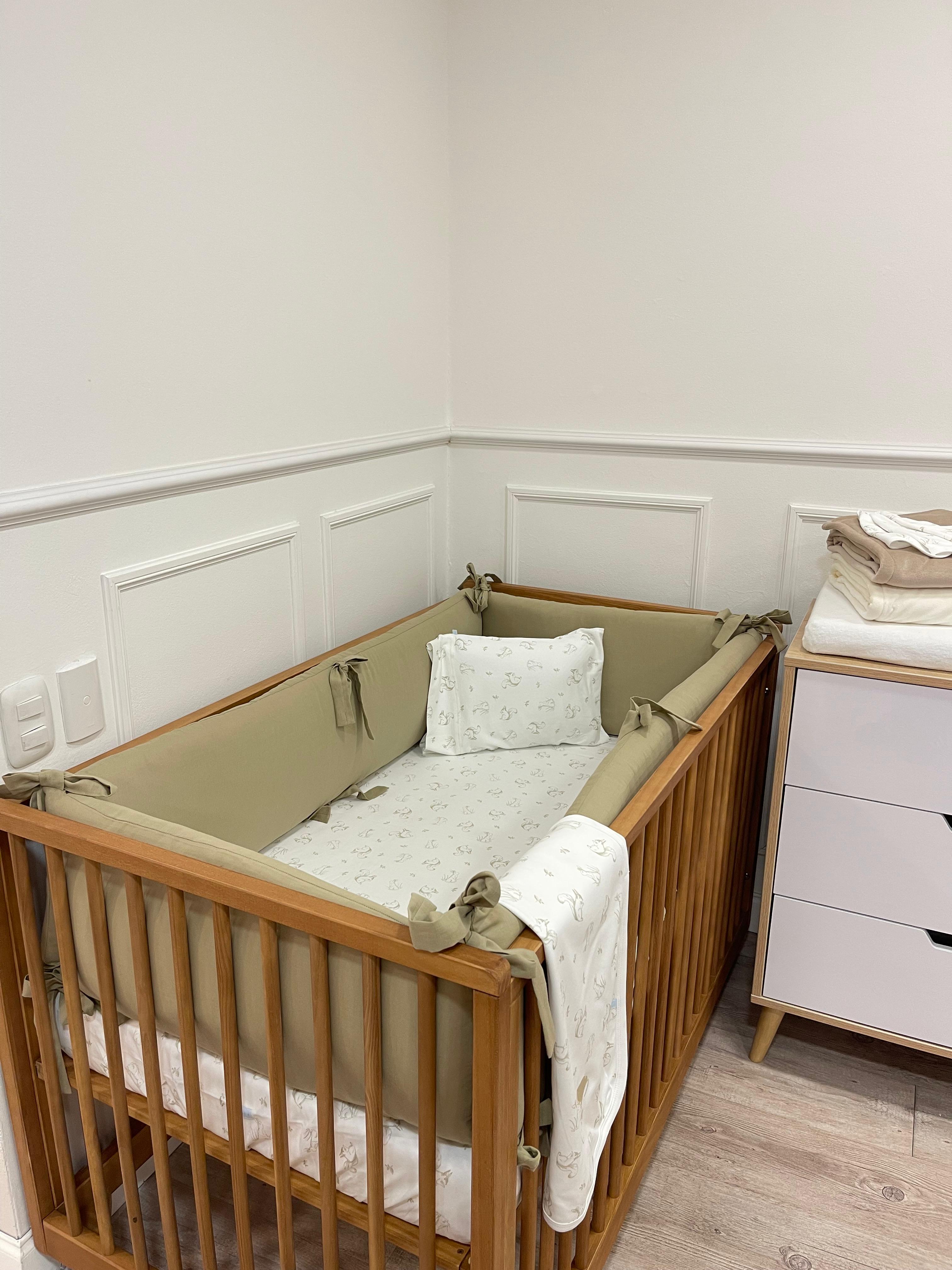 Protector de Cuna Lino Beige