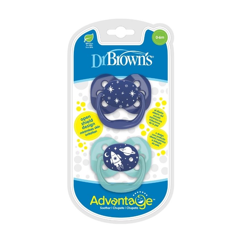 Set de 2 Chupones de 0-6M ADVANTAGE AZUL