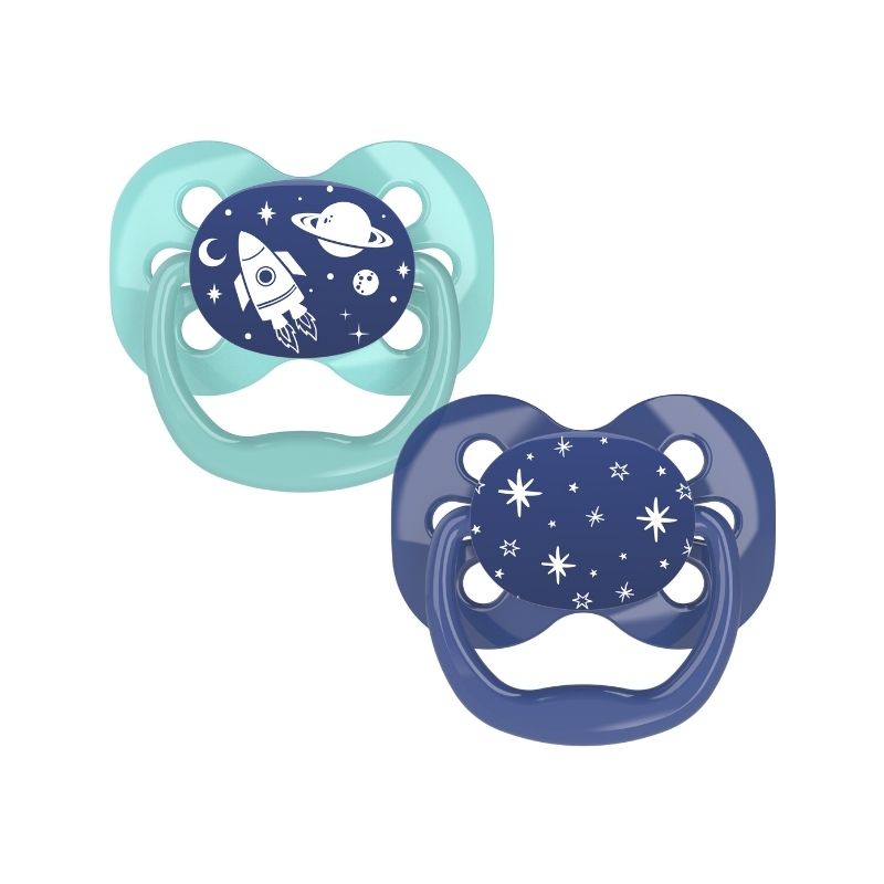 Set de 2 Chupones de 0-6M ADVANTAGE AZUL