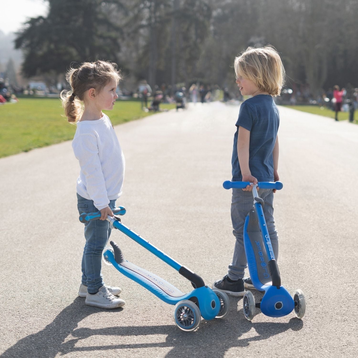 Scooter Primo Plegable Led Acero