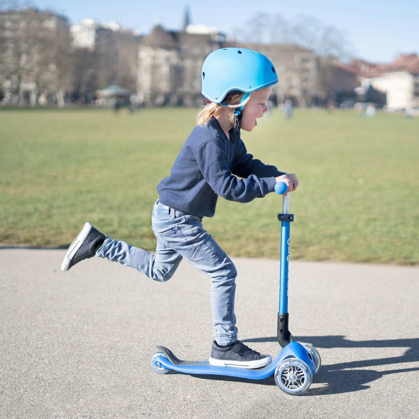 Scooter Elite Led Celeste