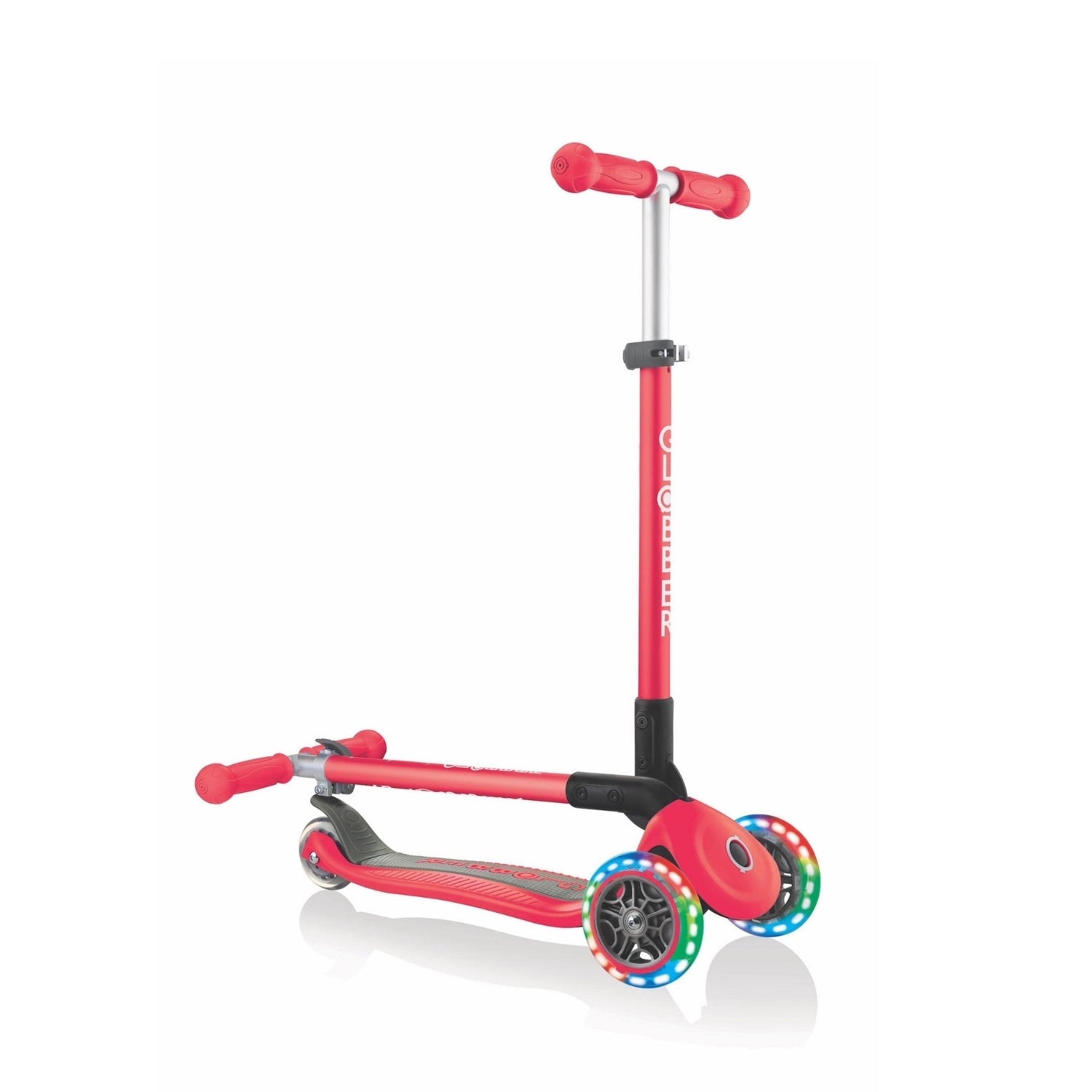 Scooter Primo Plegable Led Rojo