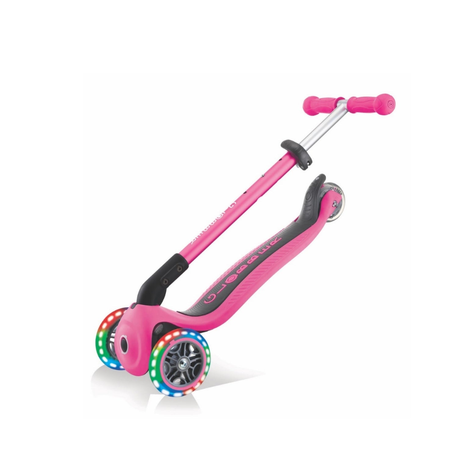 Scooter Primo Plegable Led Rosado