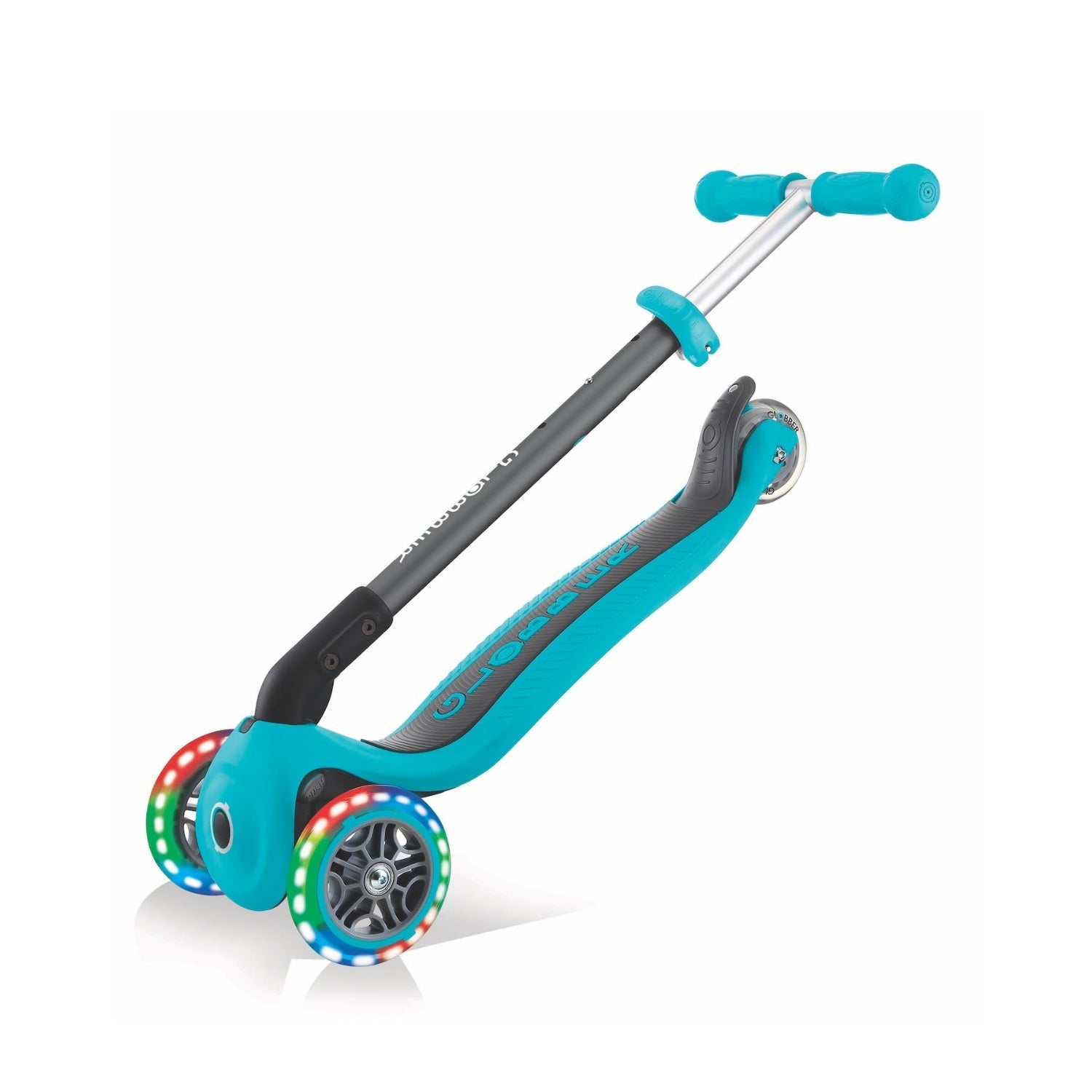 Scooter Primo Plegable Led Turquesa
