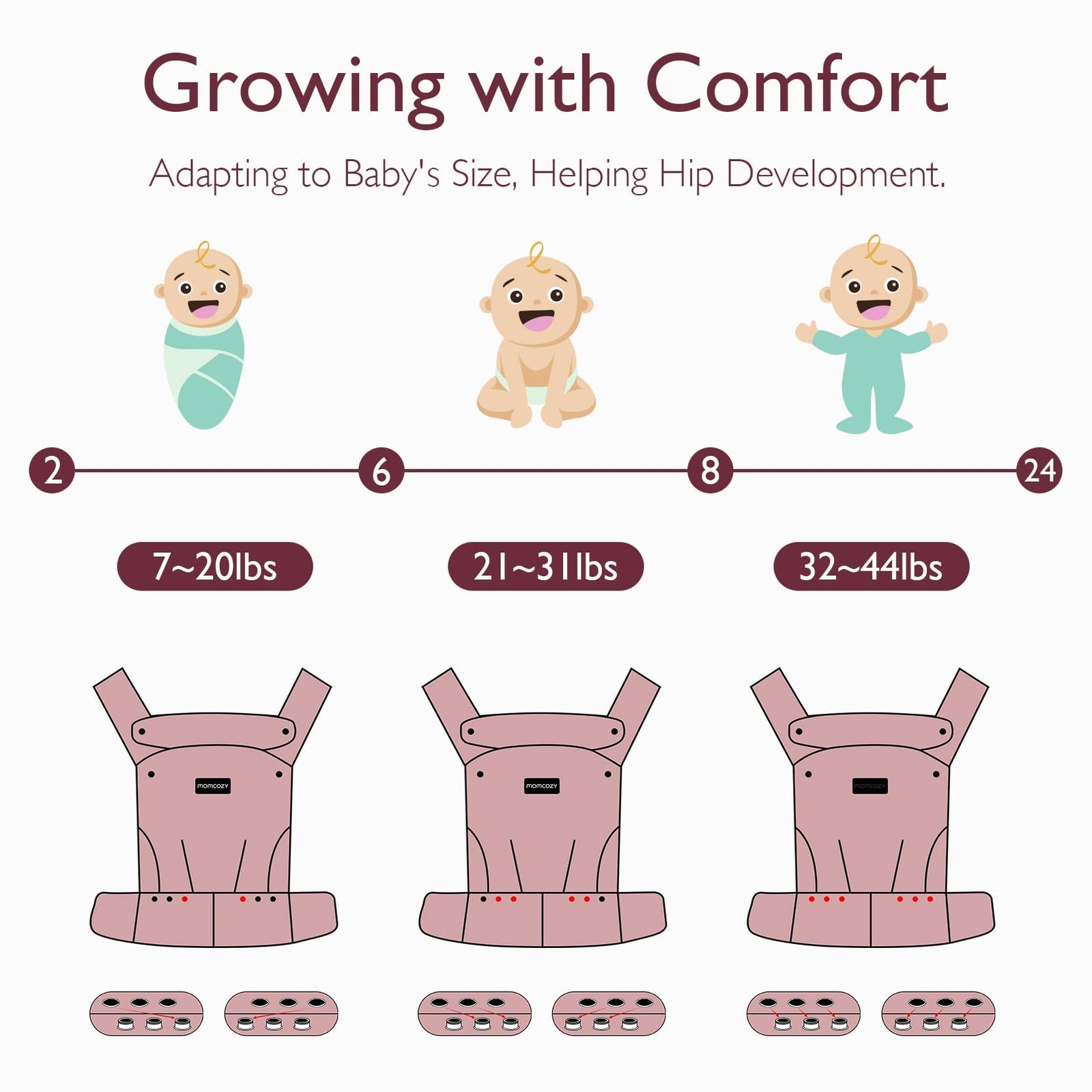 Portabebés Ergonómico Khaki