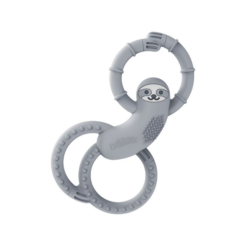 Mordedor silicona Flexible - Perezoso Gris
