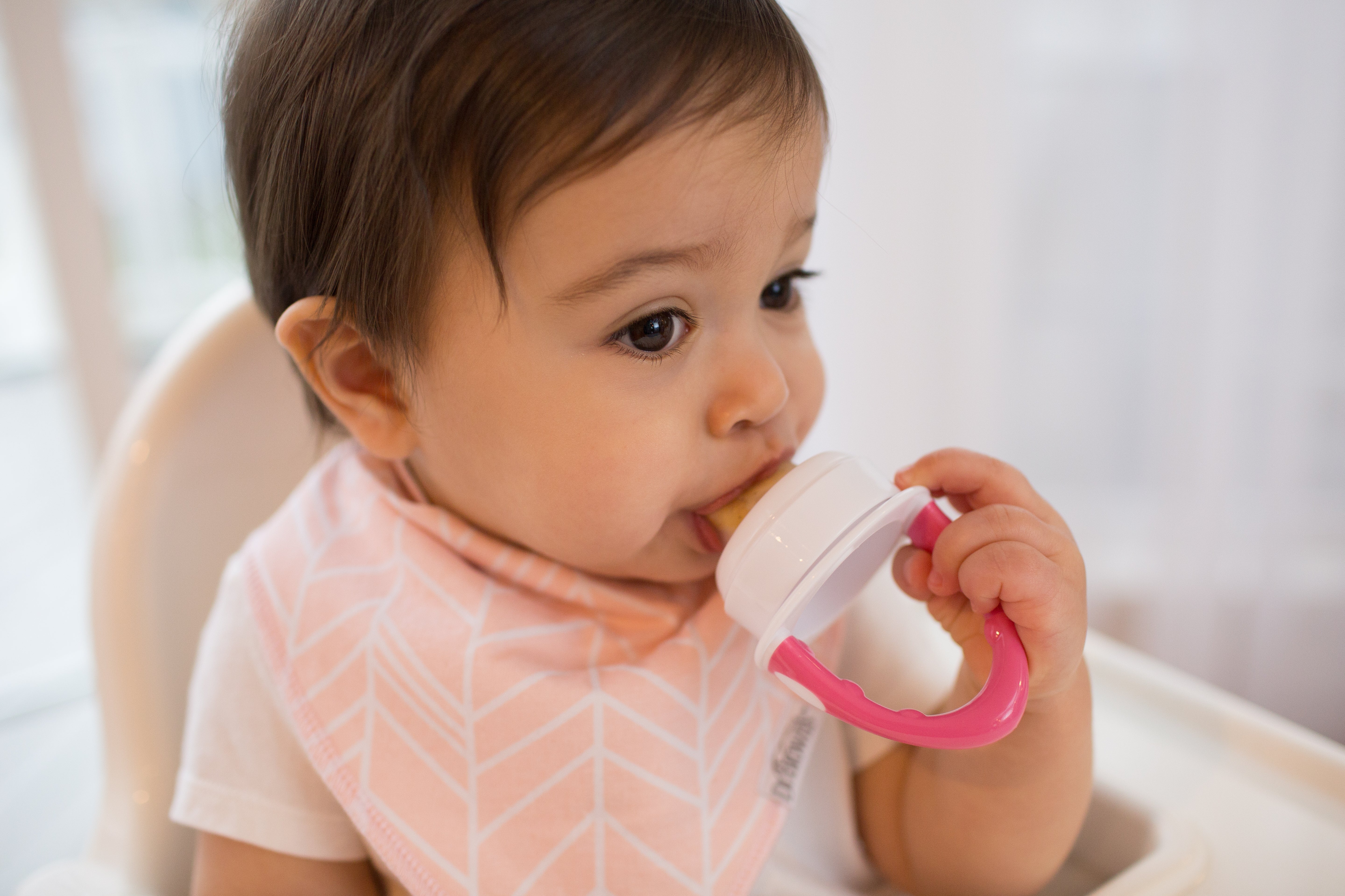 Alimentador de silicona Fresh Firsts -ROSA