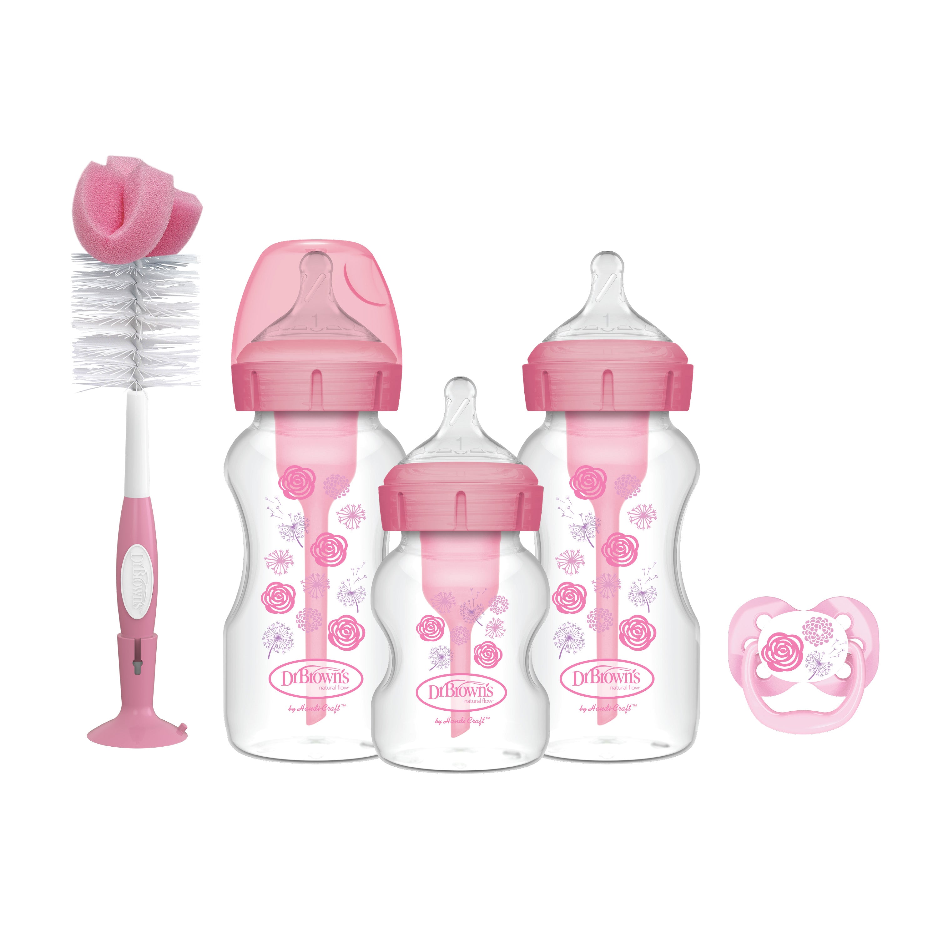 Kit De Inicio Dr Browns Boca Ancha Niña
