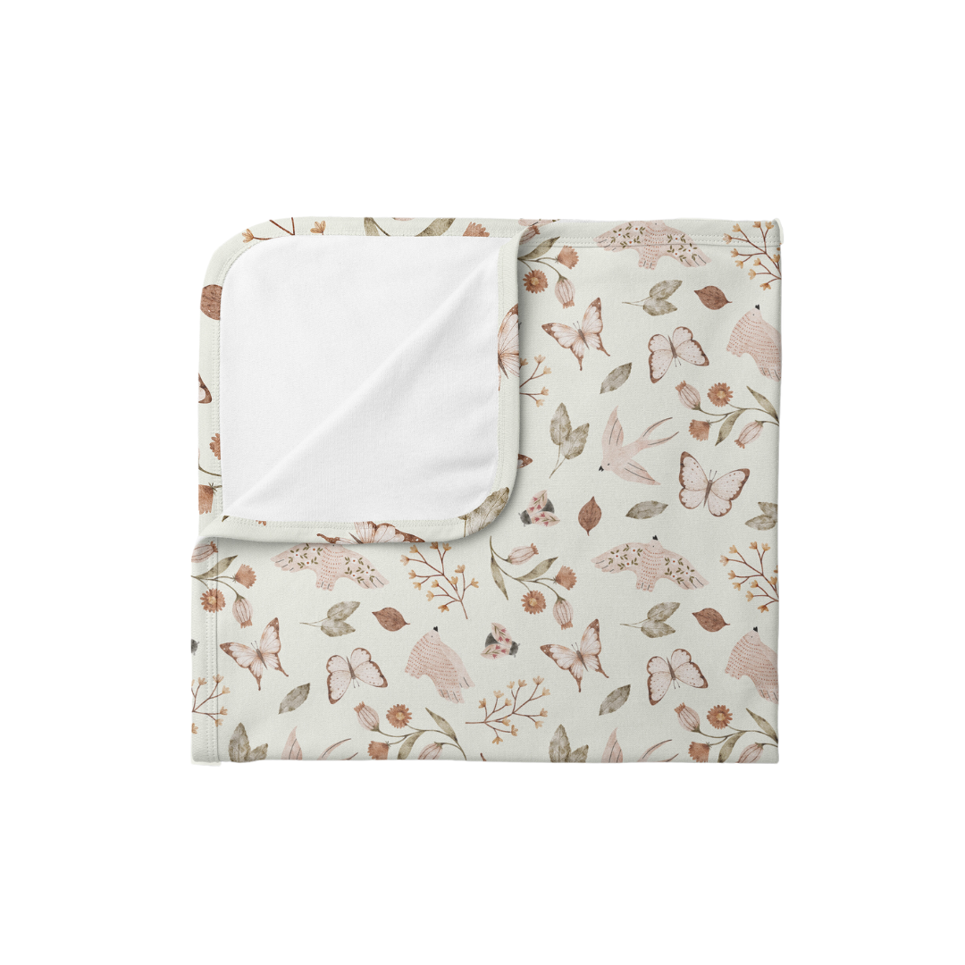 Manta Pima con Pima Floral Spring