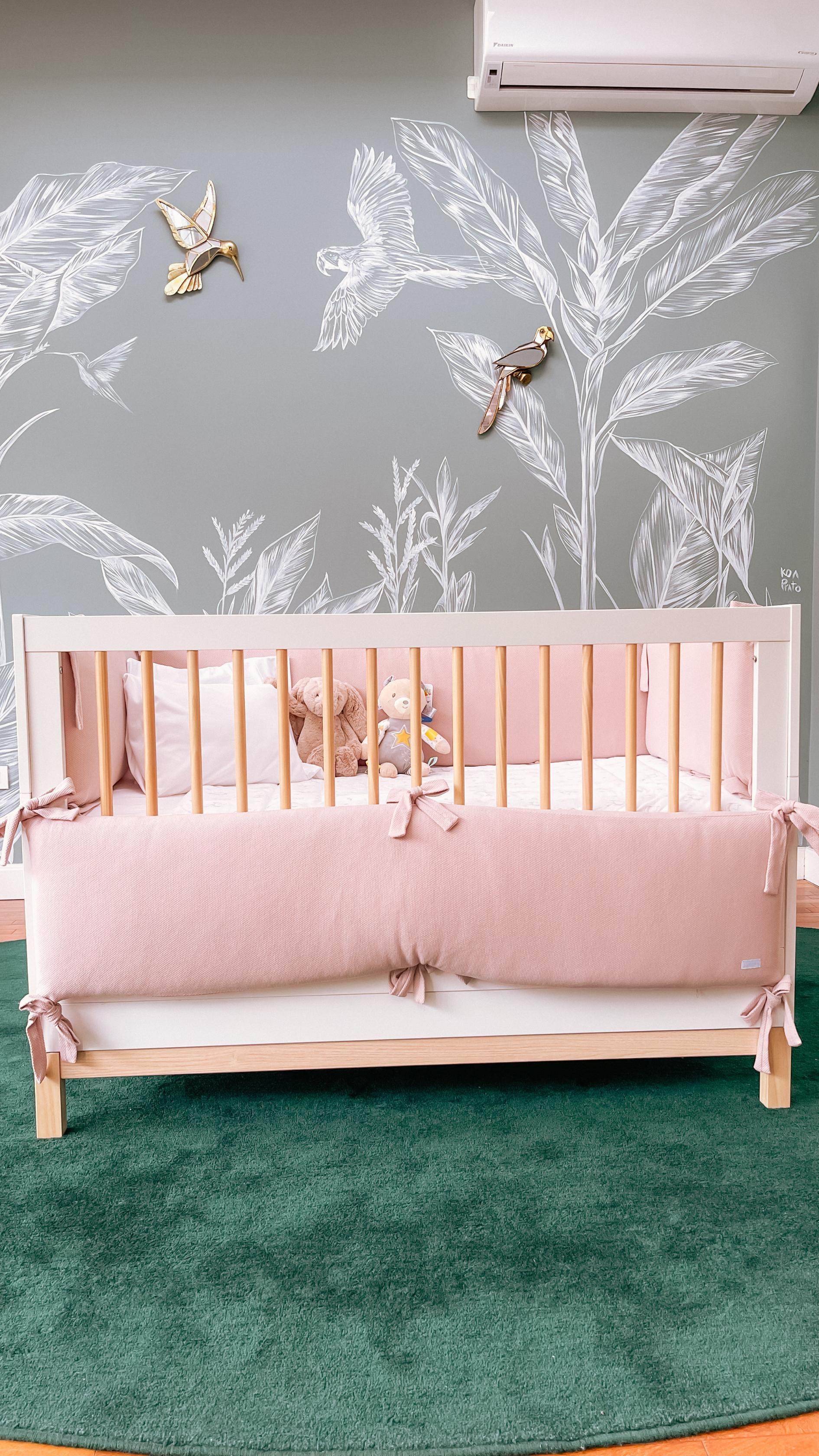 Cuna Convertible Cozy Blanca y Malva