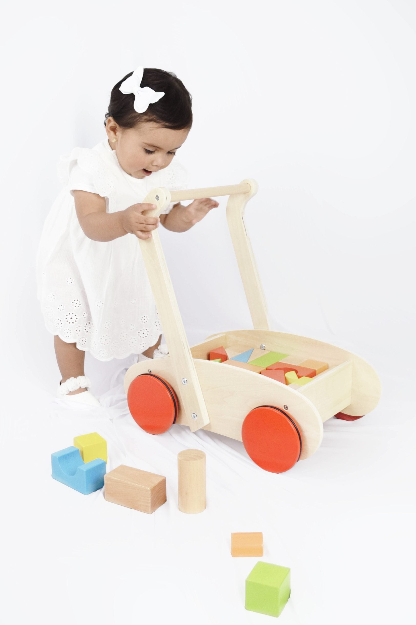 Carrito de empujar con bloques