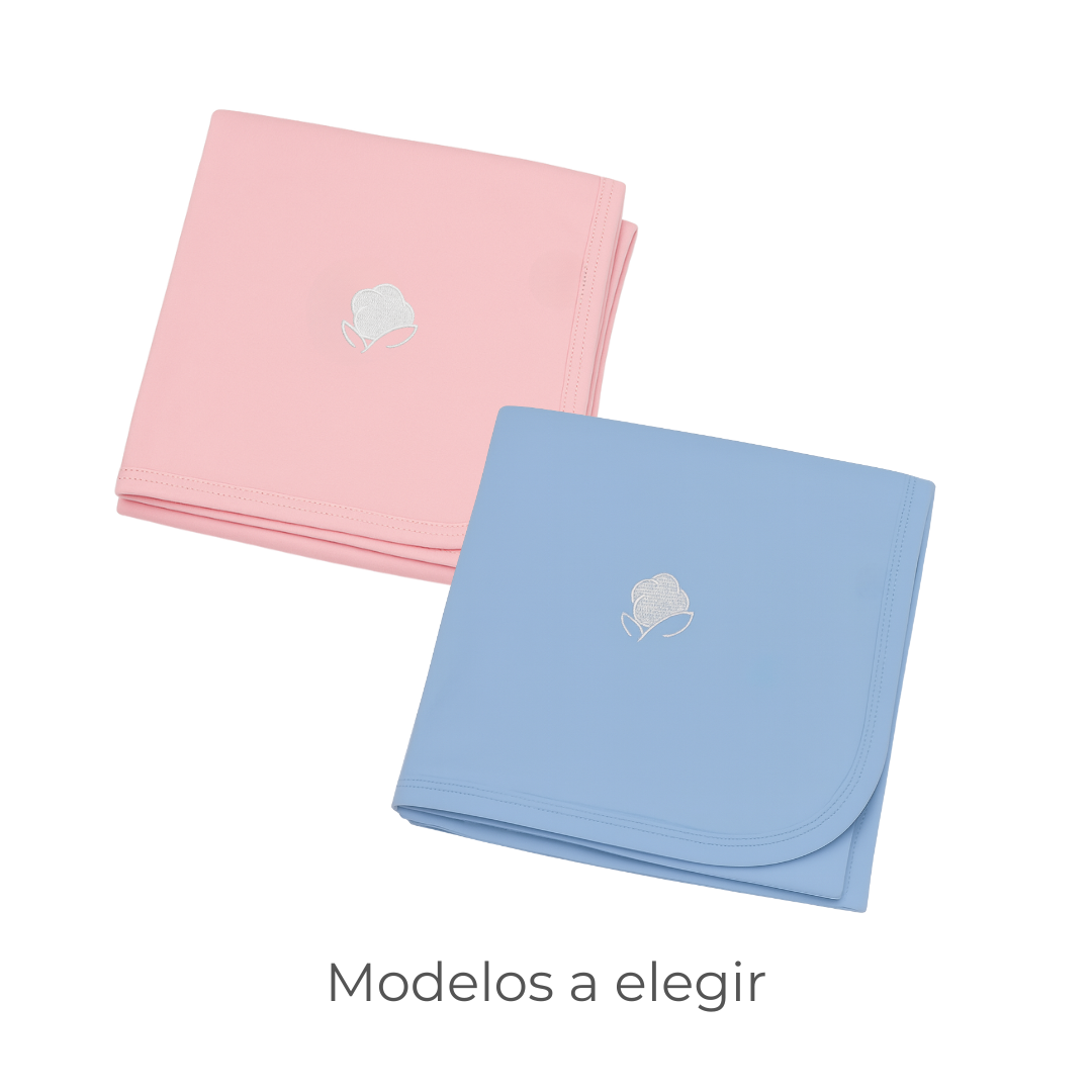 Paquete Textiles: 2 Mantas Pima Color Entero