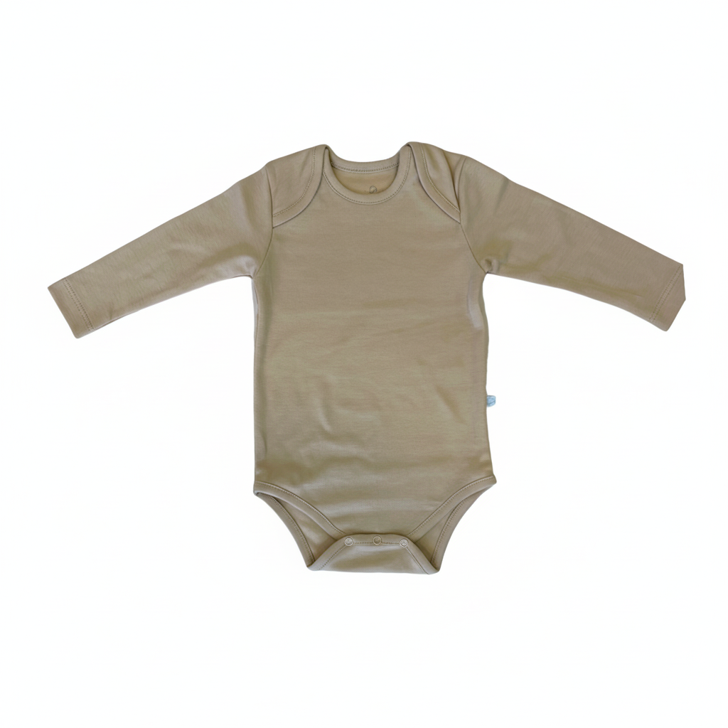 Body Manga Beige Básico