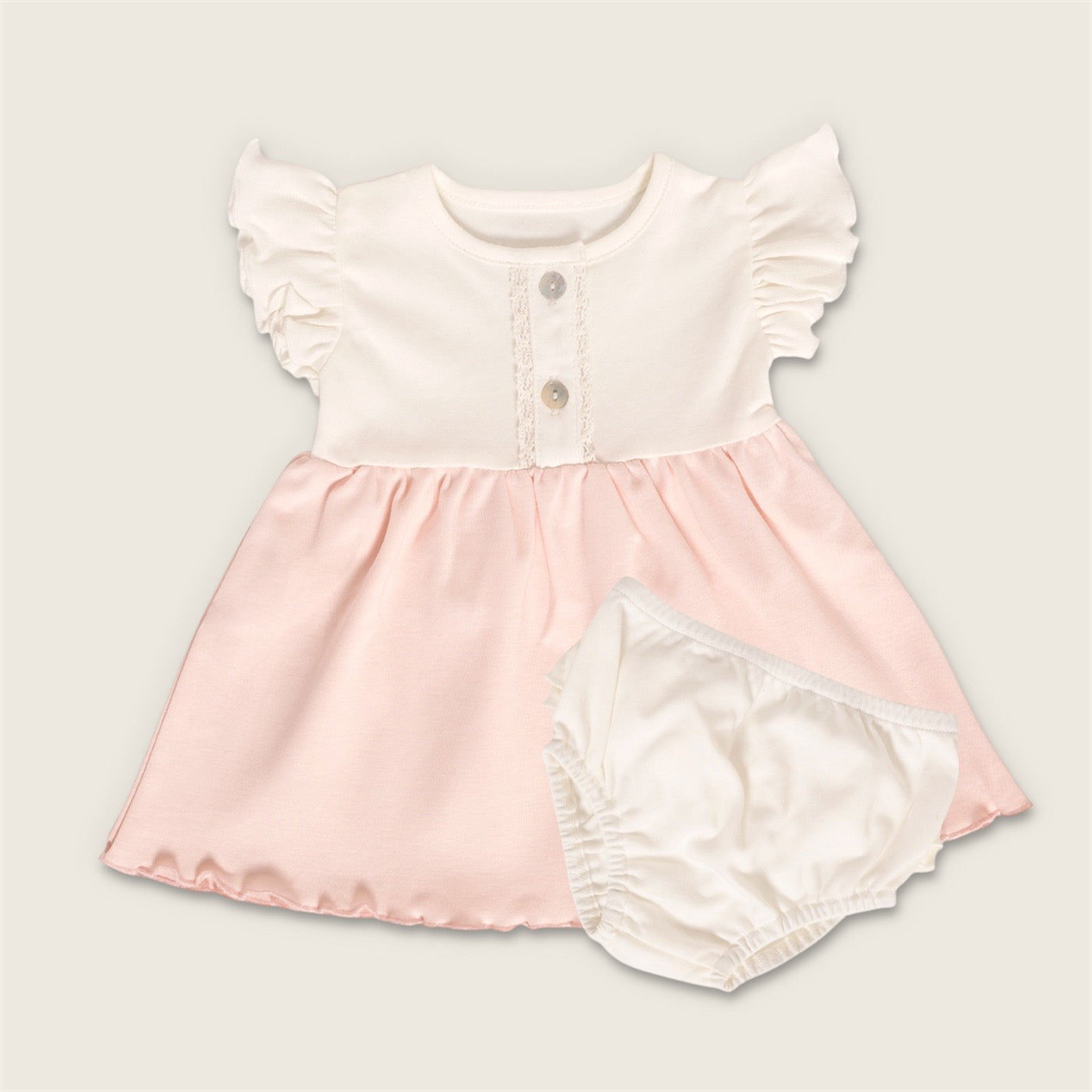 Vestido Volantes Rosa