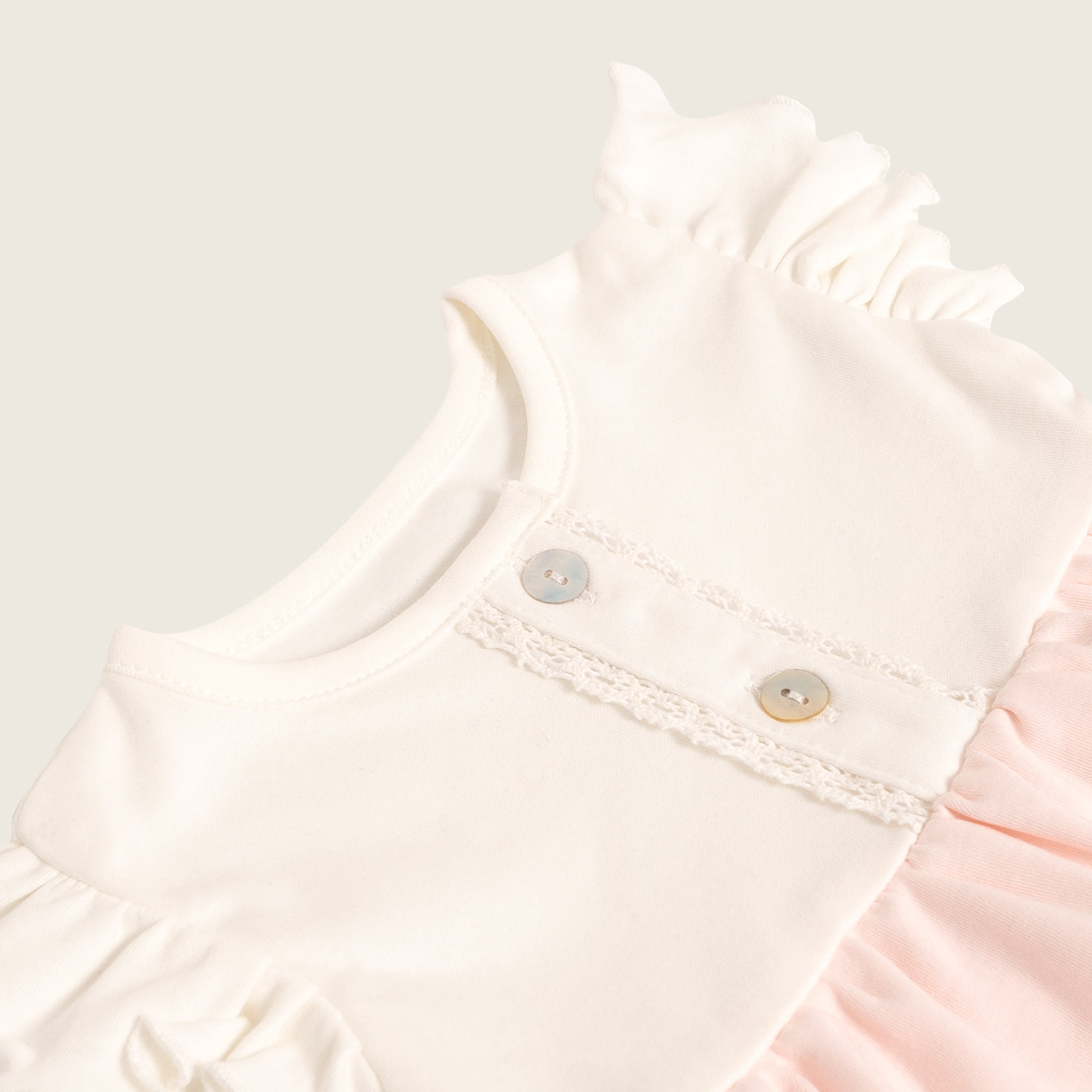 Vestido Volantes Rosa