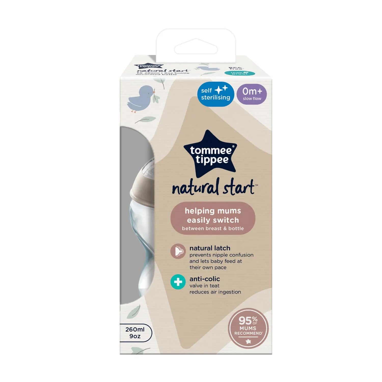 Biberón Natural Start Neutro 9 Oz