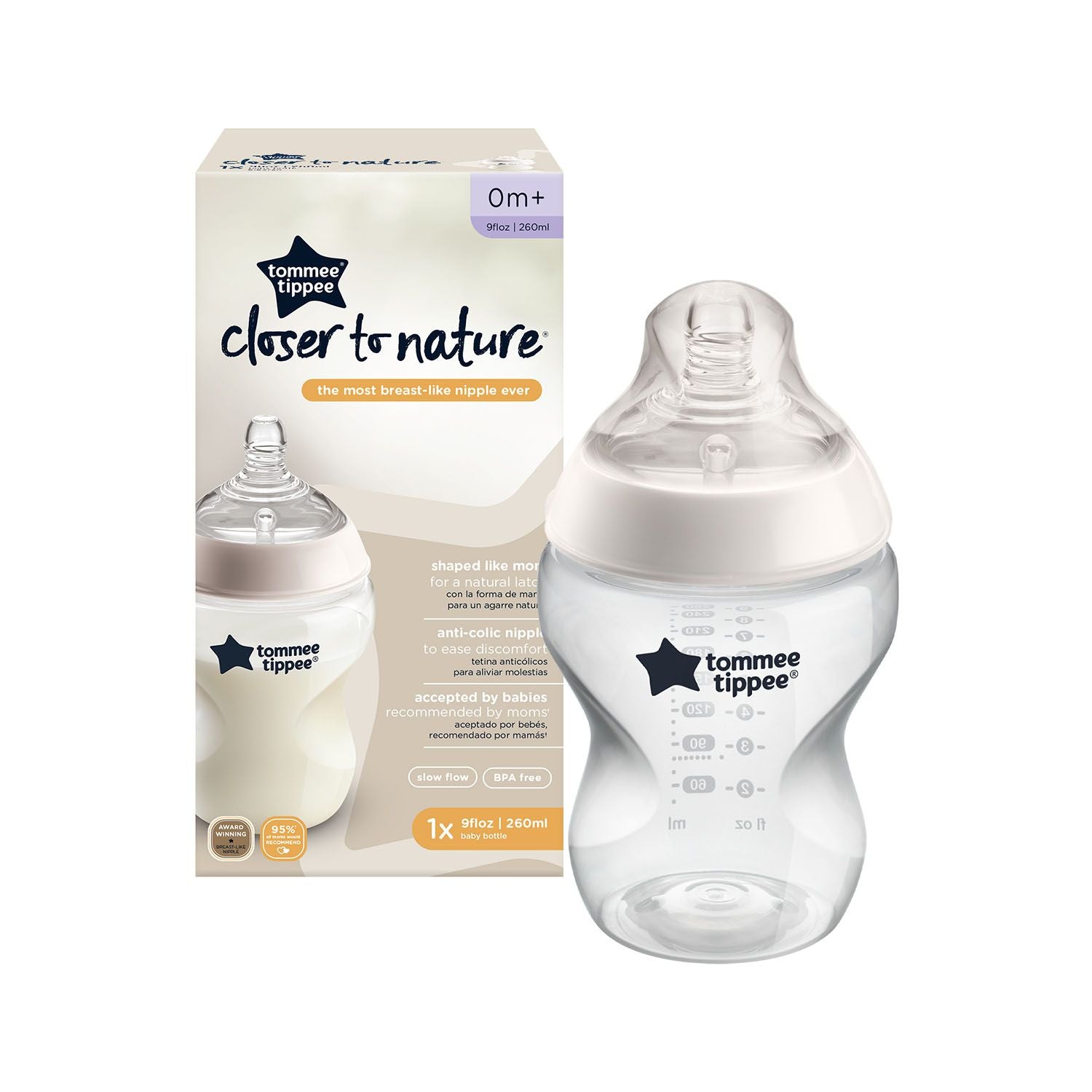 Biberón Closer to Nature 9 Oz