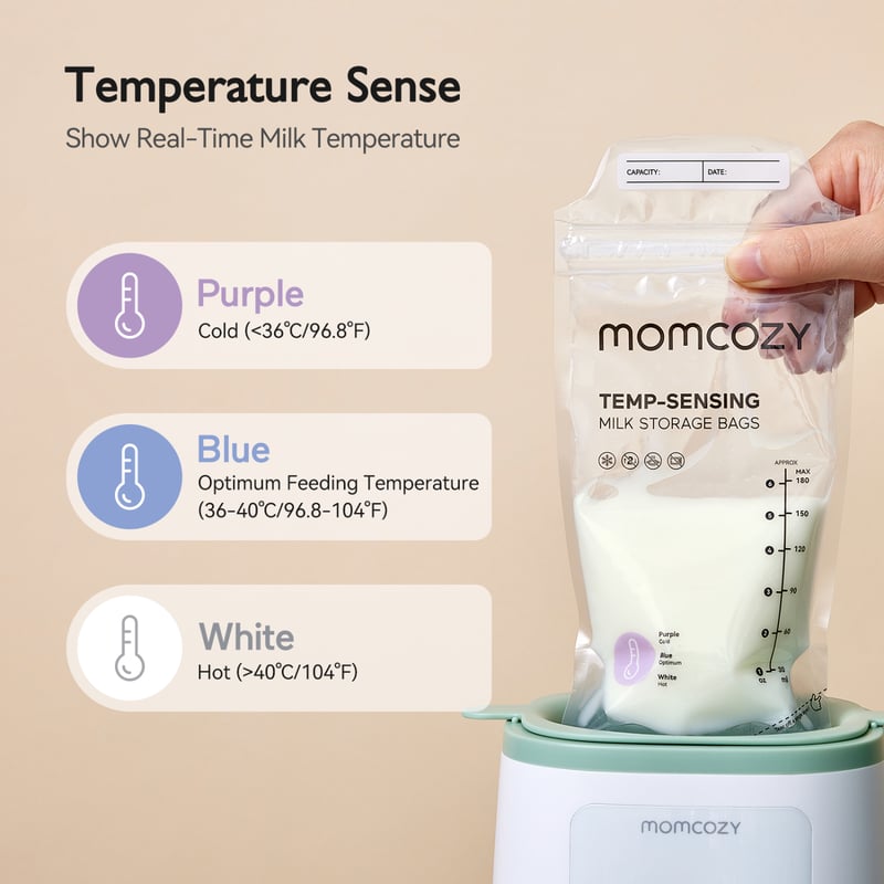 Bolsas de Almacenamiento 50 unidades (6 OZ) con detección de temperatura