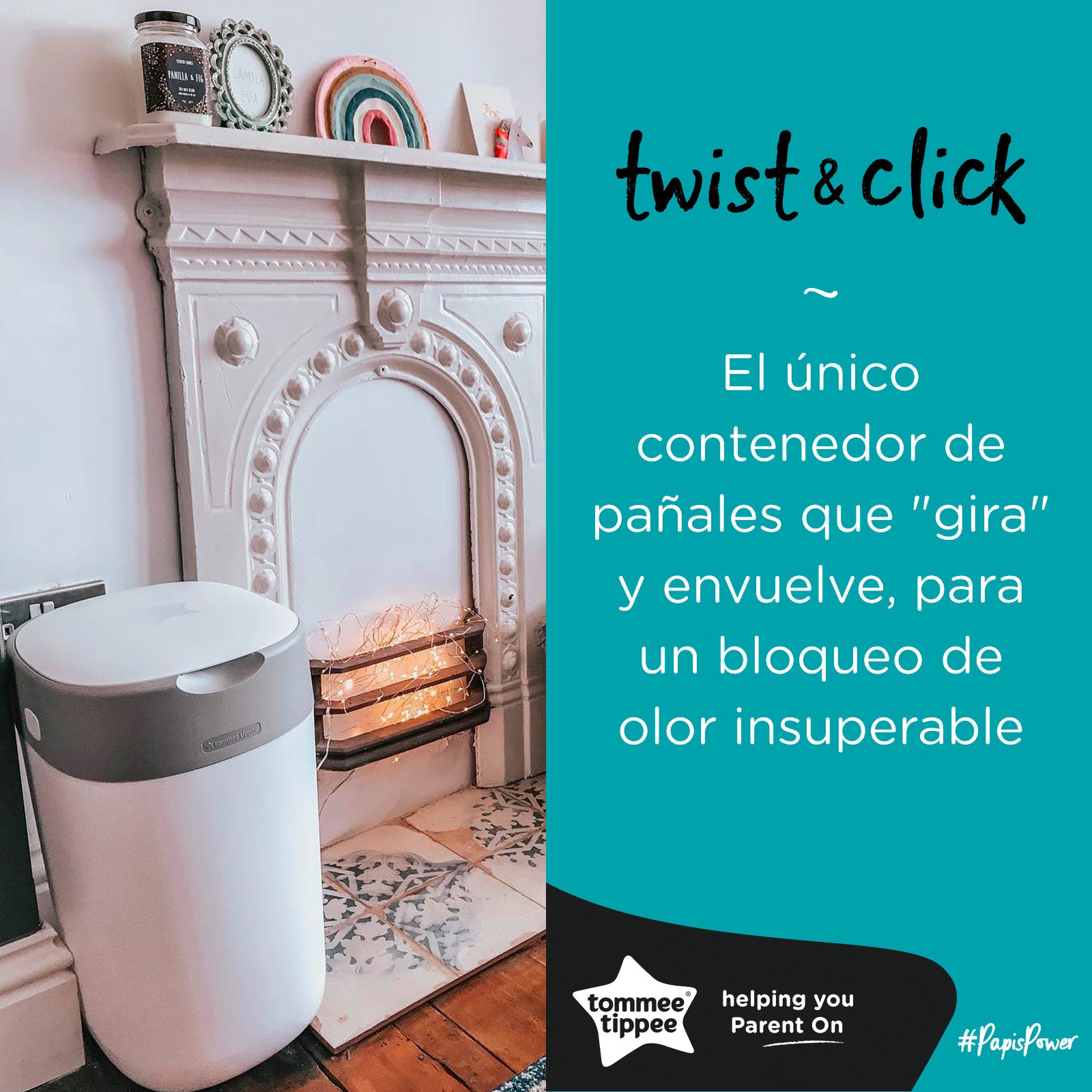 Sistema para desechar Pañales Twist & Click Blanco