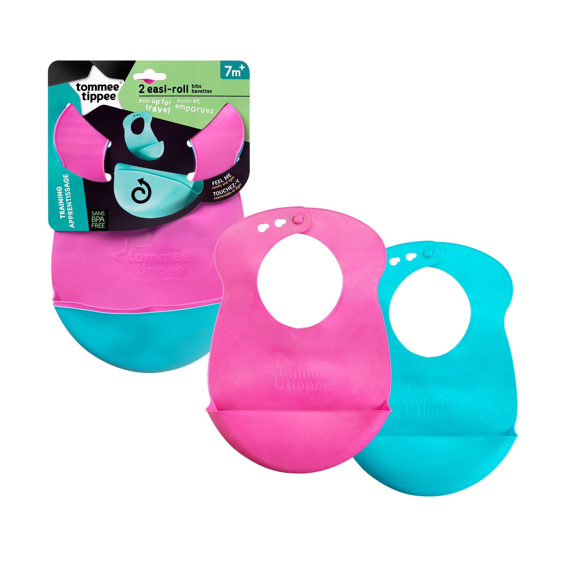 Babero Silicona para Niña x 2 unidades